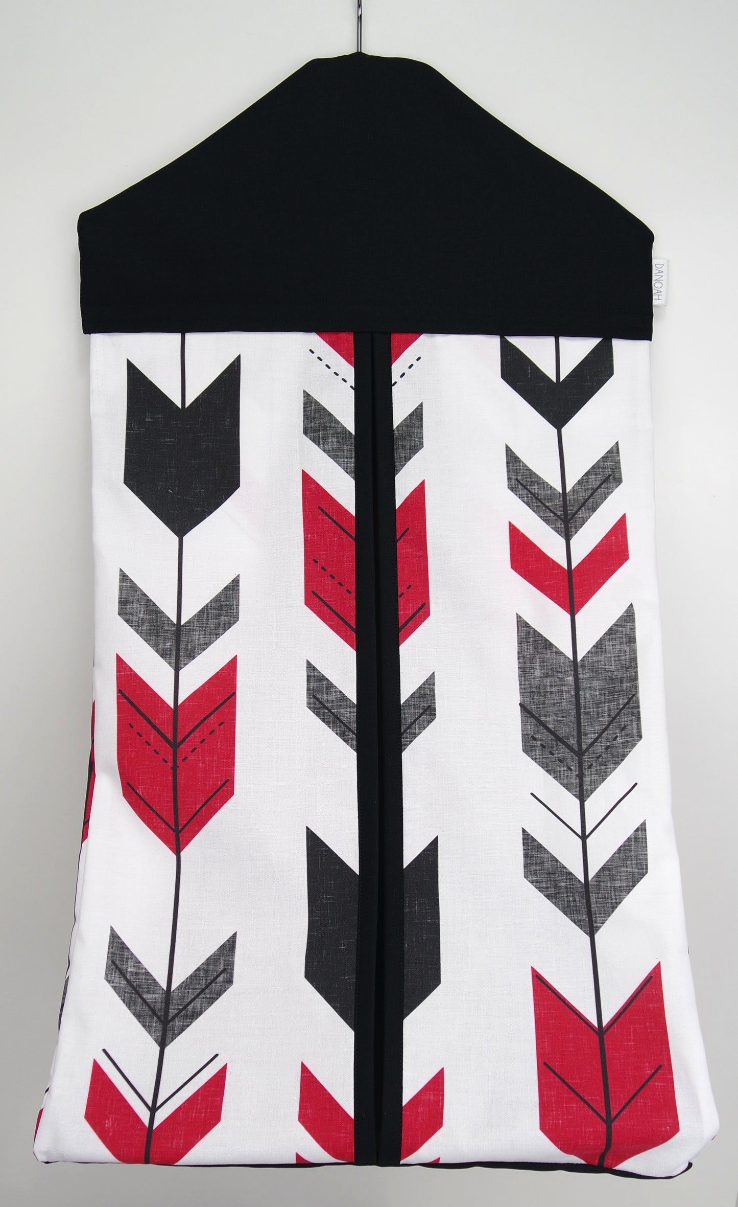 Nappy Stacker - Red, Grey & Black Arrow
