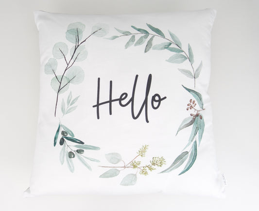 Hello Wreath Cushion Cover