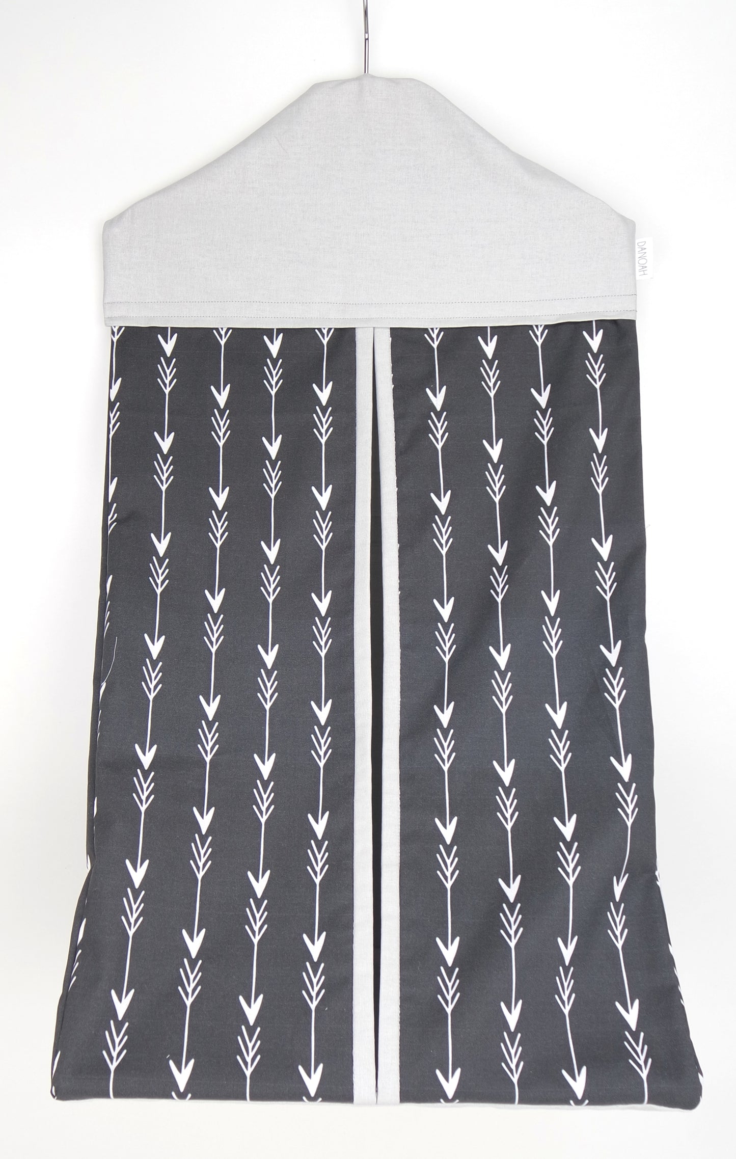 Nappy Stacker - Grey & White Arrow