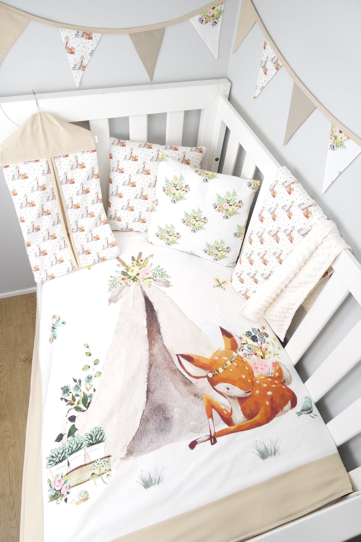 Boho Deer Cushion Cover