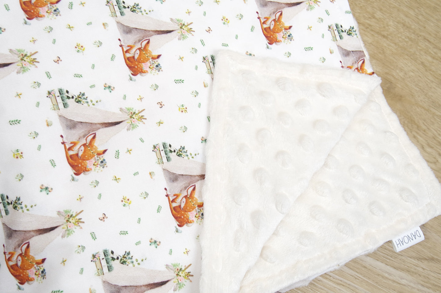 Boho Deer Minky Baby Blanket