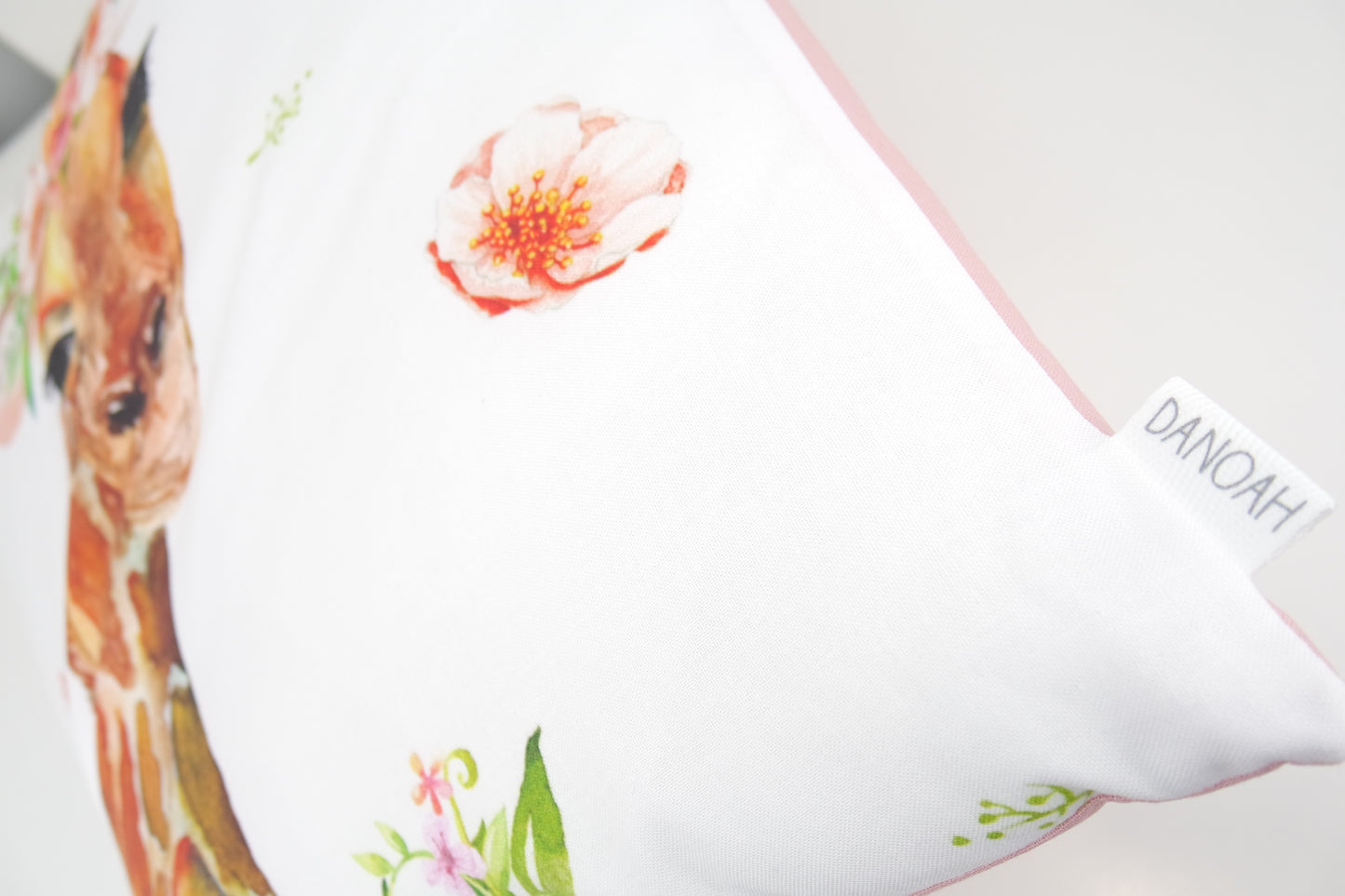 Girl Giraffe Cushion Cover