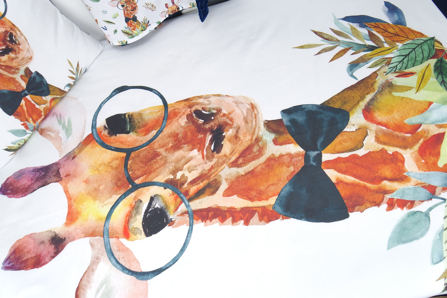 Boy Giraffe Cot Quilt