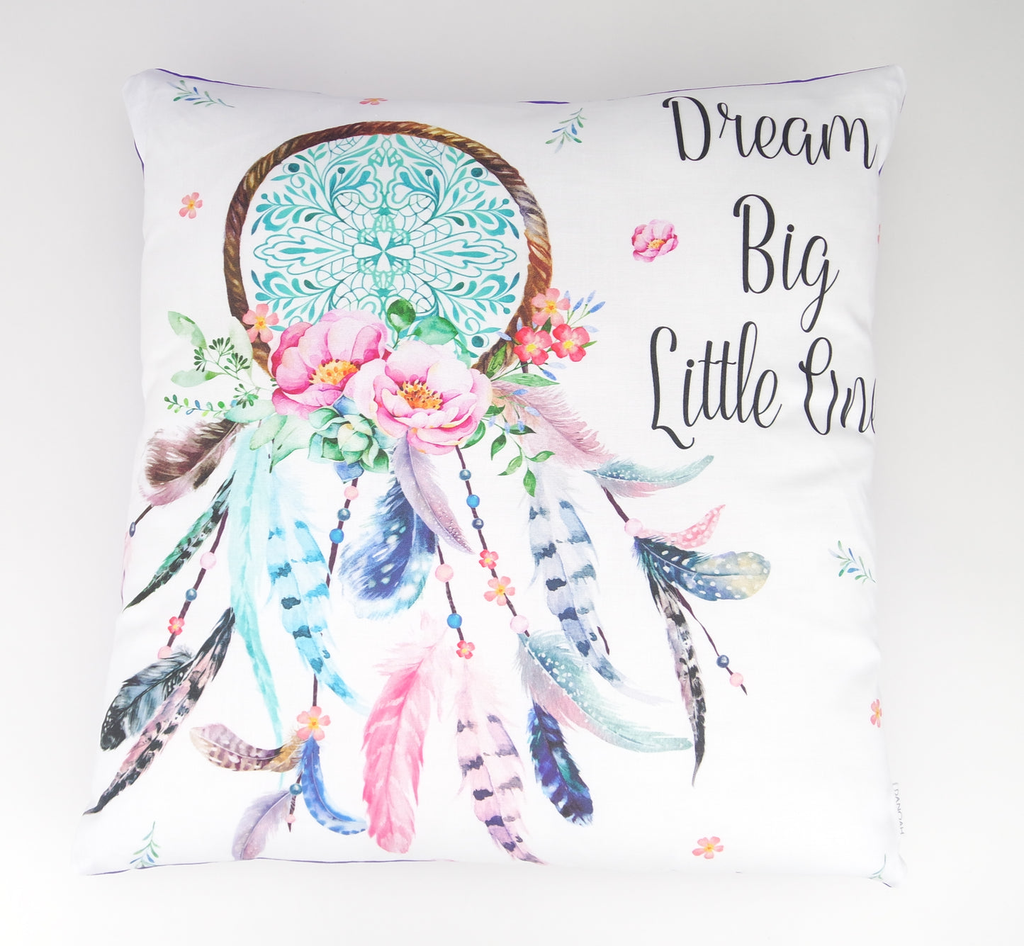 Bright Purple Dream Big Little One Cushion Cover