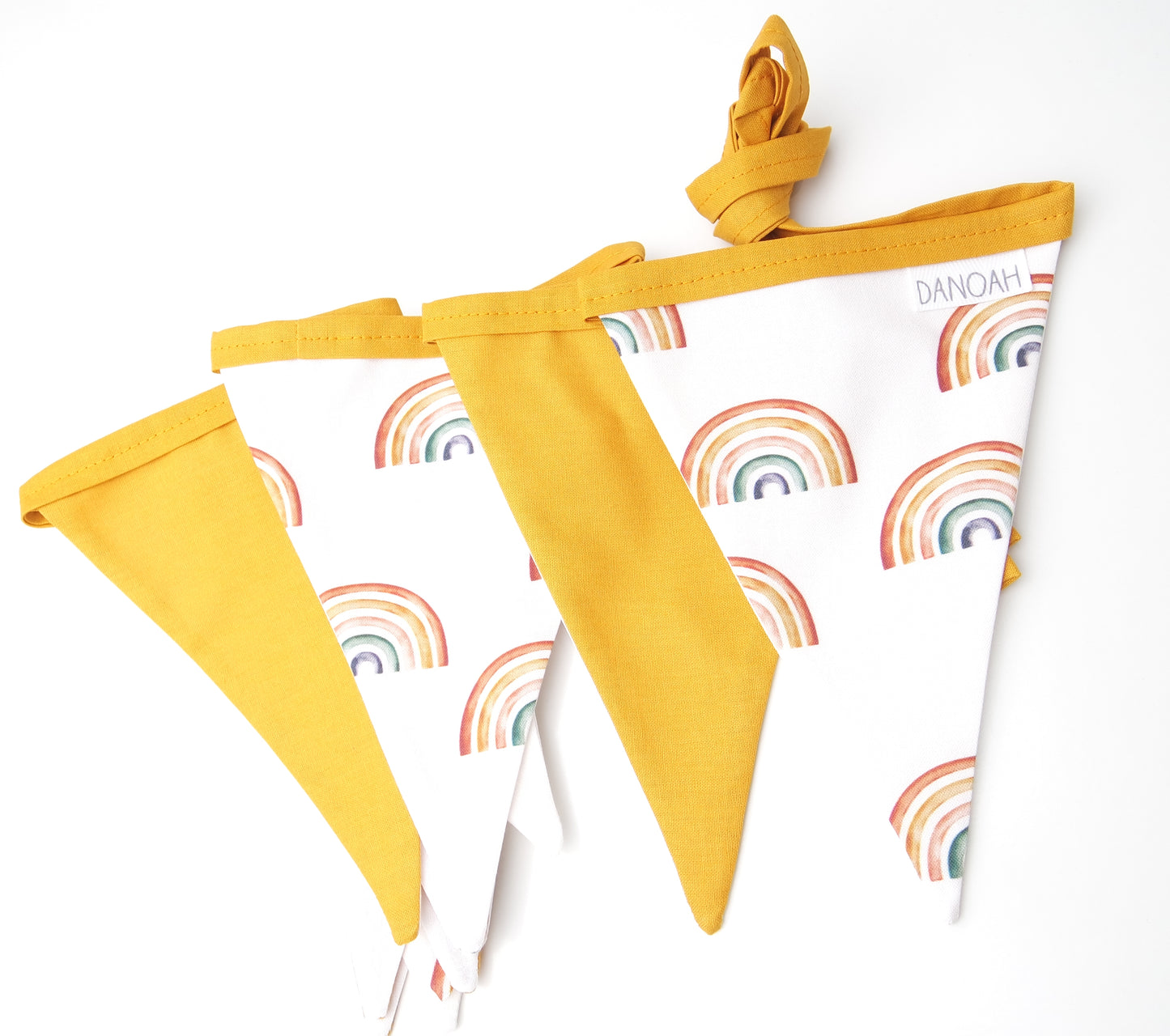 Earthy Rainbow Bunting Flags