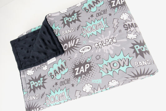 Little Superhero Minky Baby Blanket