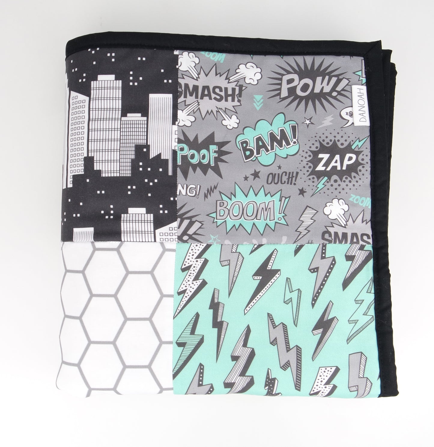 Little Superhero Patchwork Quilt