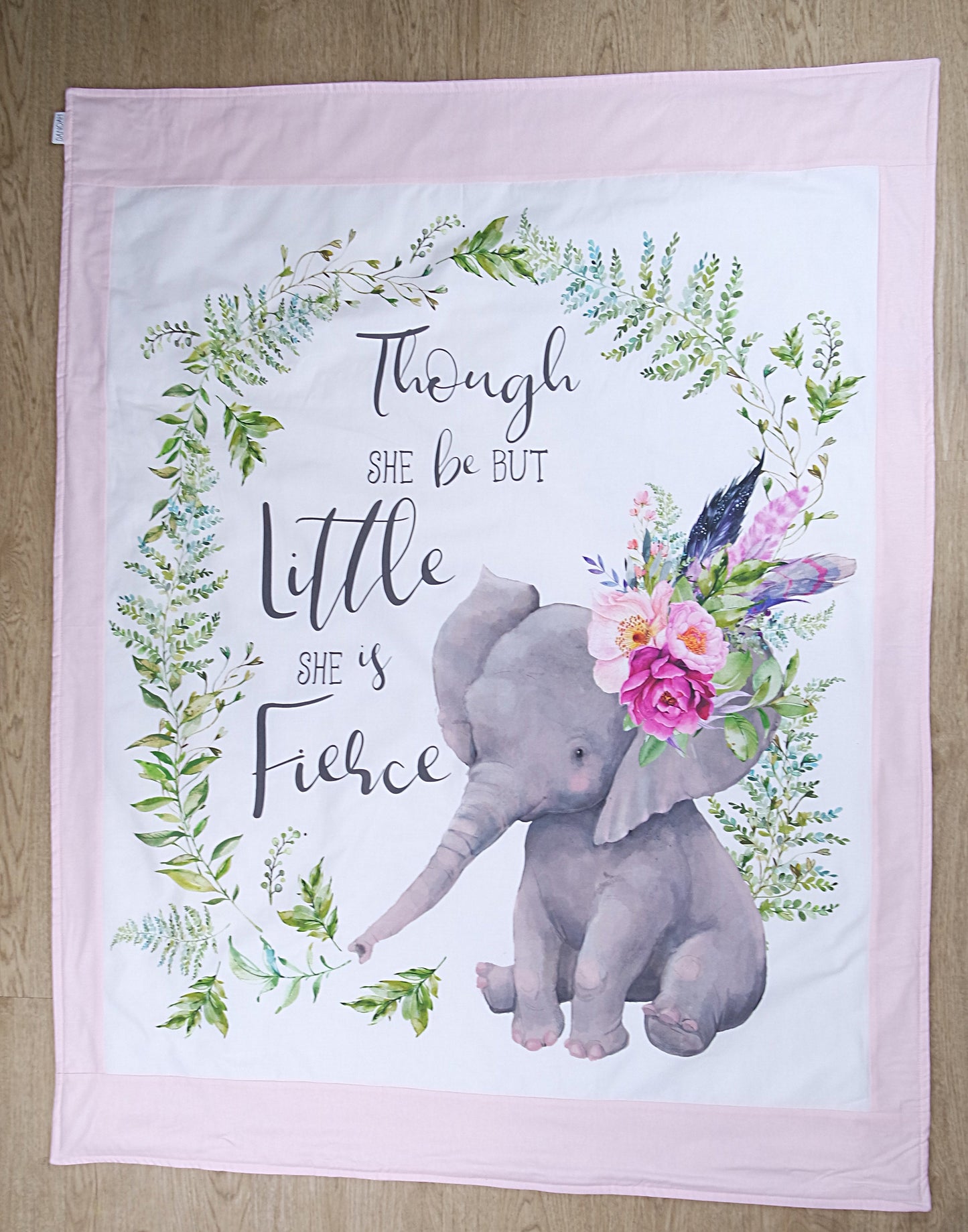 Fierce Elephant Cot Quilt