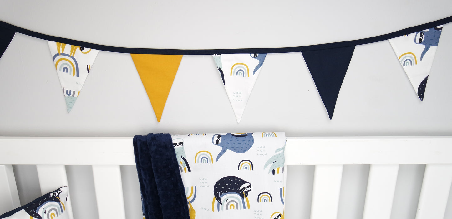 Rainbow Sloth Bunting Flags