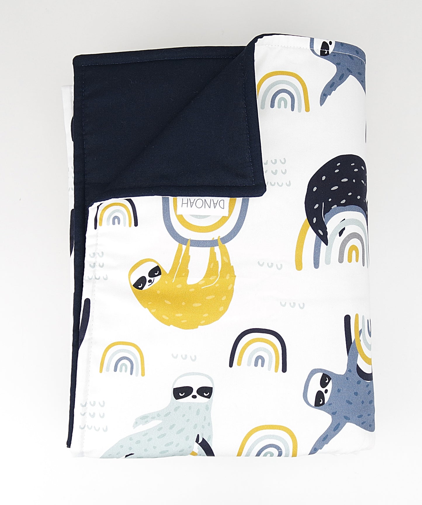 Rainbow Sloth Cot Quilt