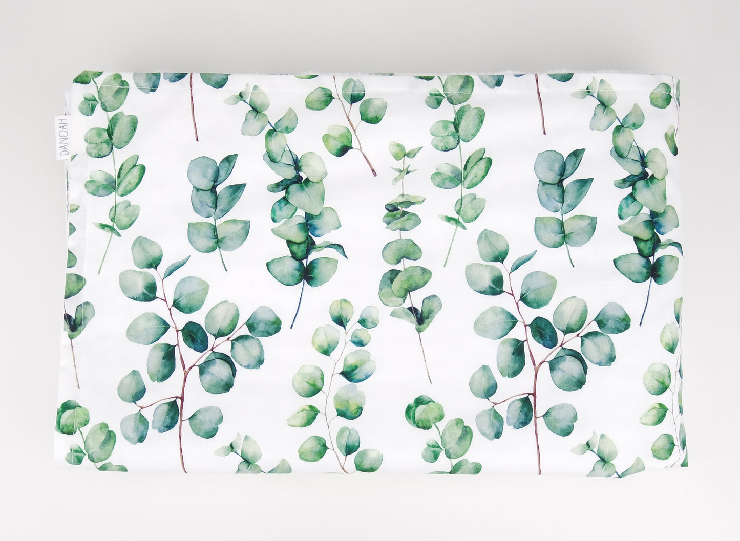 Australian Silver Gum Leaf Minky Baby Blanket