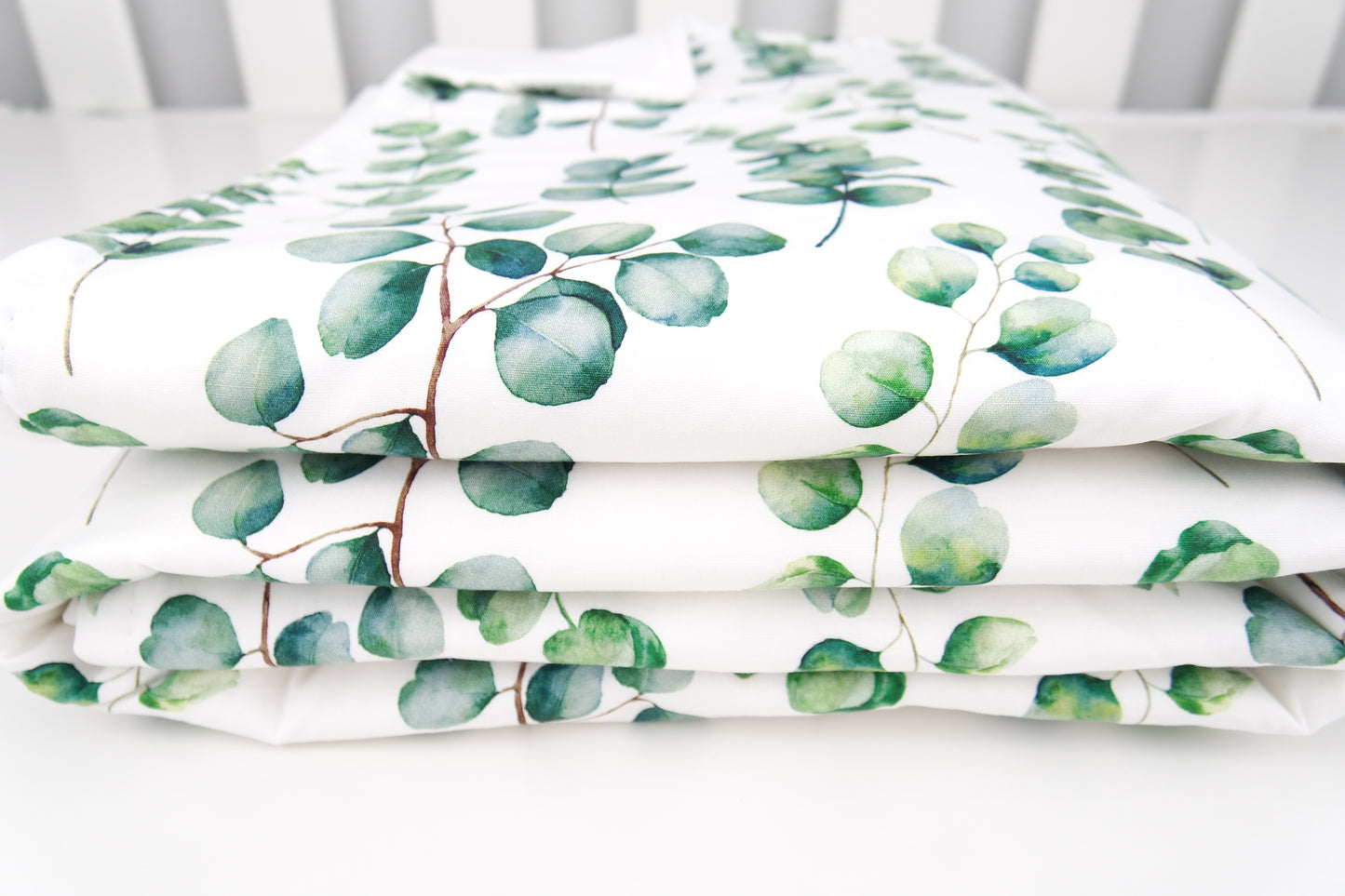 Australian Silver Gum Leaf Cot Quilt