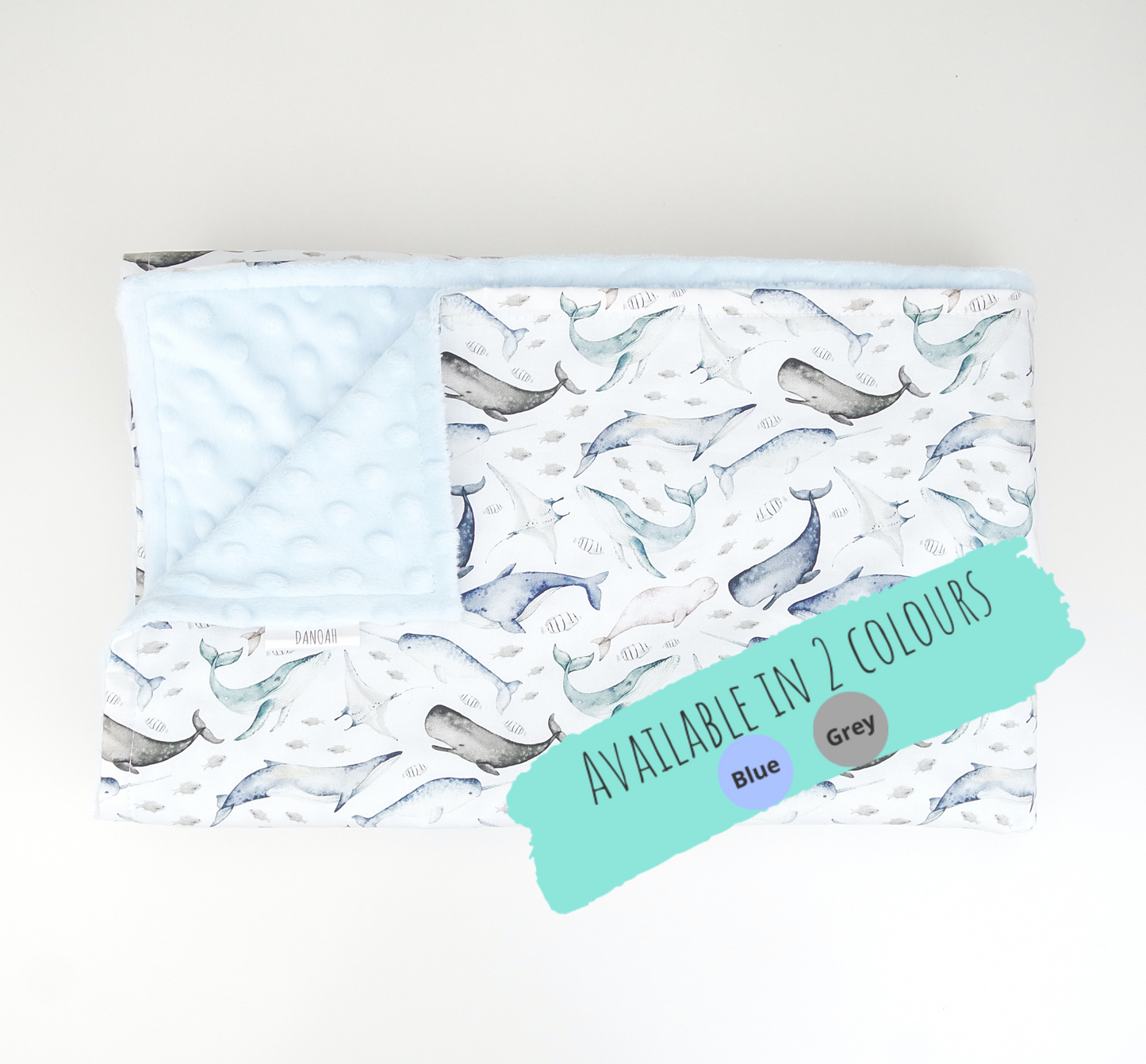 Under the Sea Minky Dot Baby Blanket