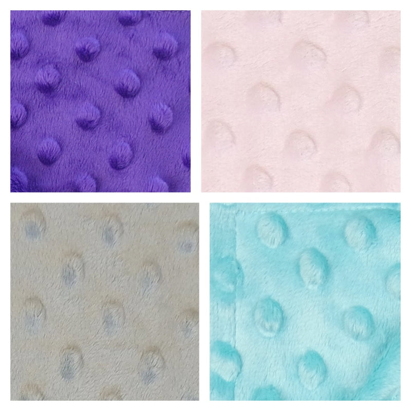 *50% OFF* - Minky Baby Blanket with Pastel Indian Bunnies
