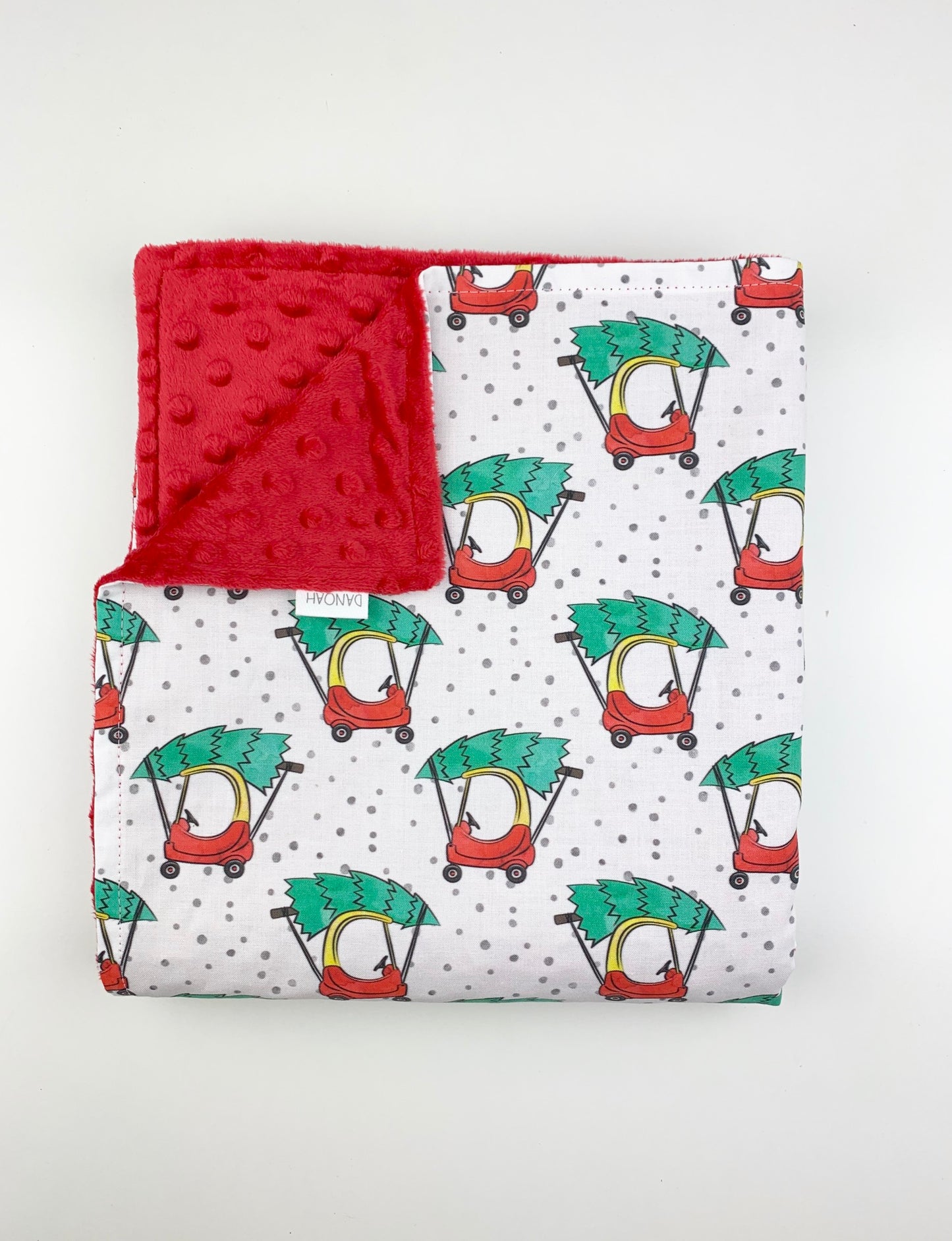 50% off Christmas Buggy Minky Baby Blanket