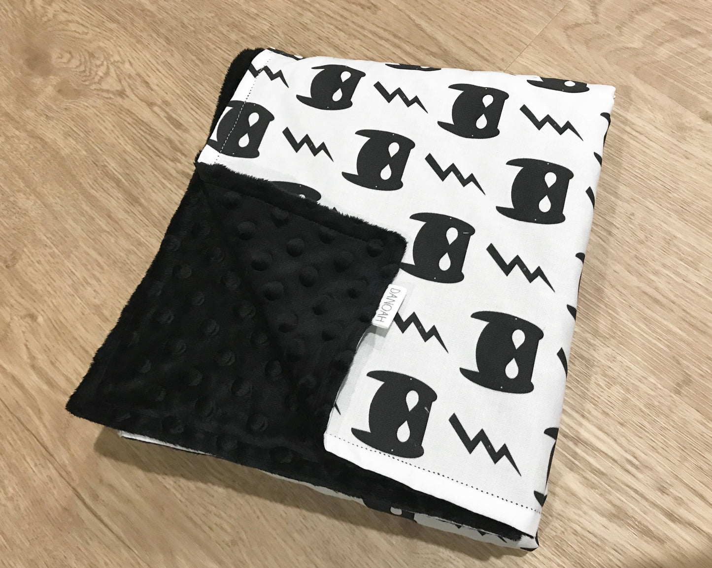 Batmask Minky Baby Blanket