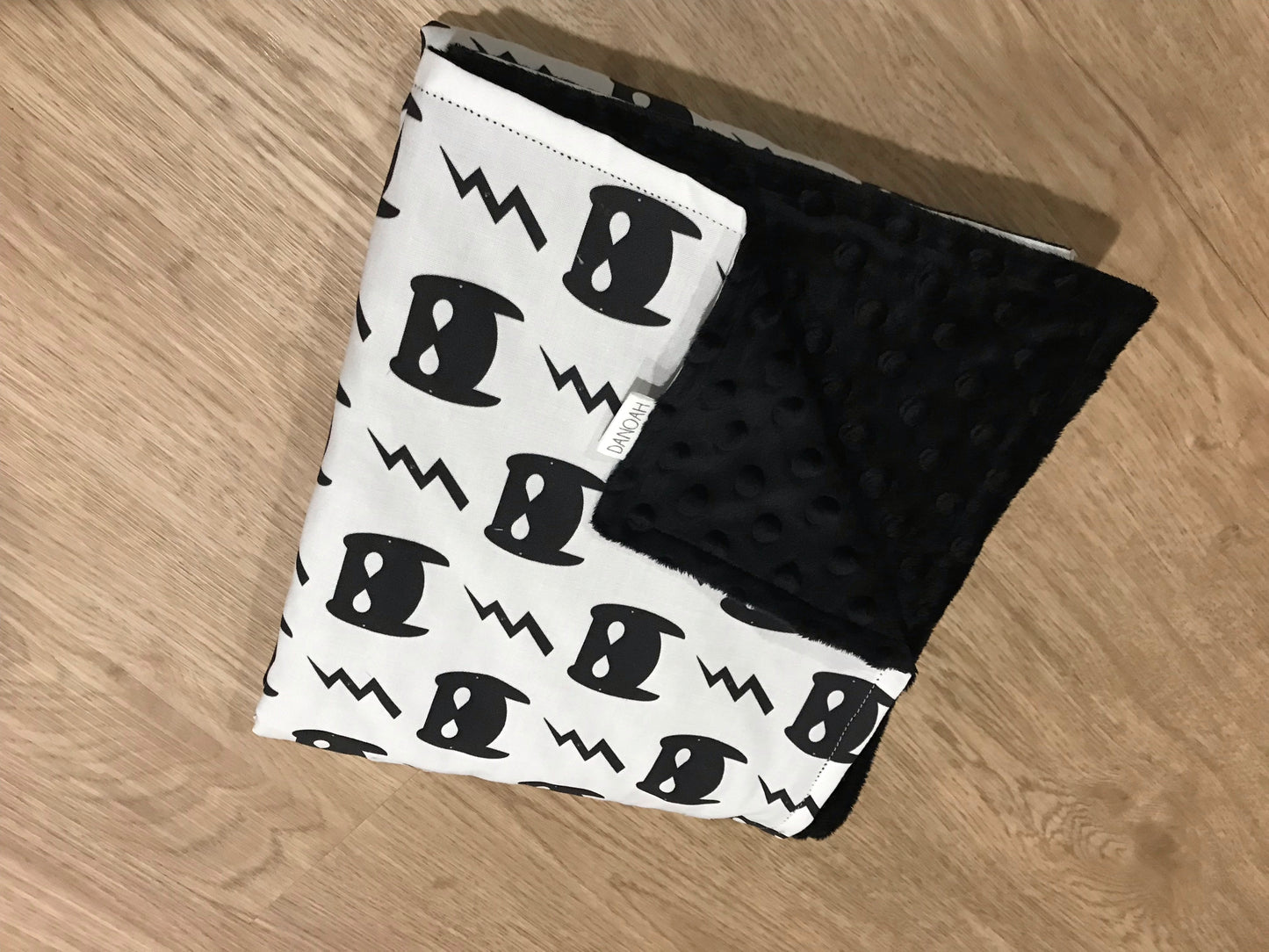 Batmask Minky Baby Blanket