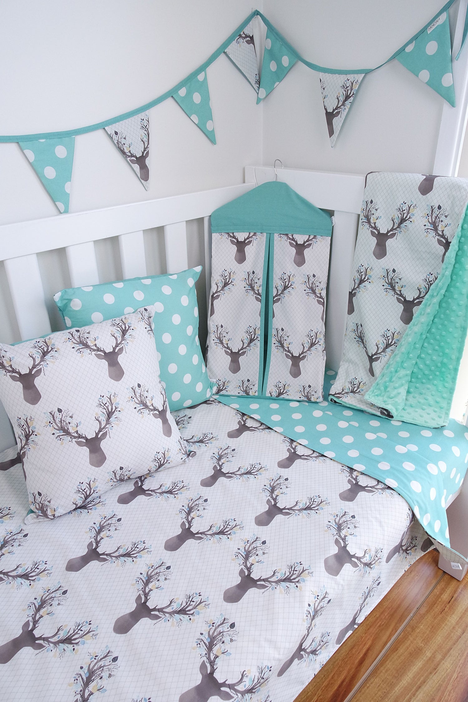 Aqua Deer Head Nursery Collection