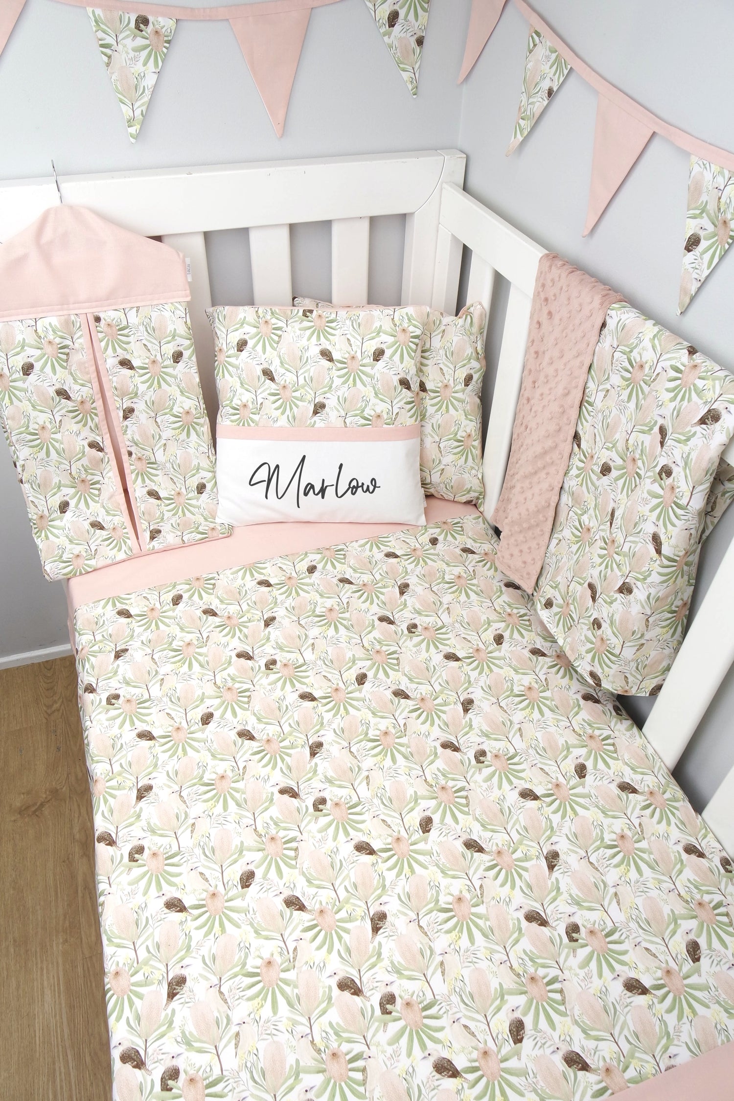 Neutral Pink Kookaburra Nursery Collection