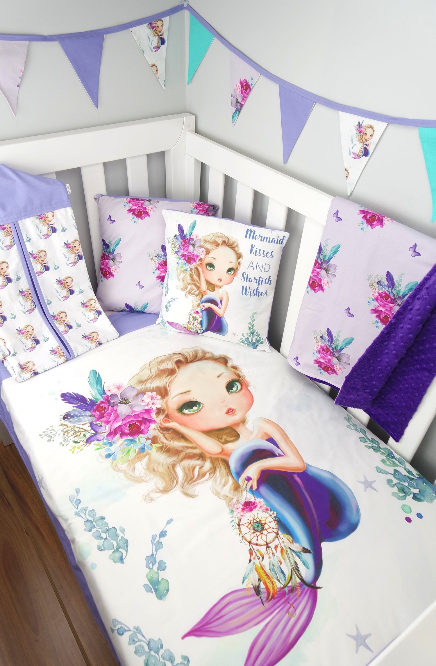 Purple Boho Mermaid Nursery Collection