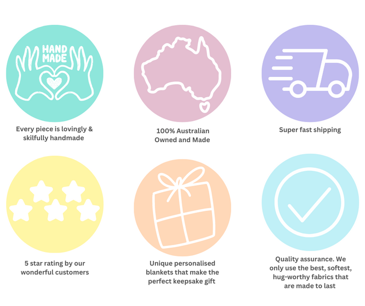 Australia's home for Personalised Baby Blankets & Nursery Bedding Danoah