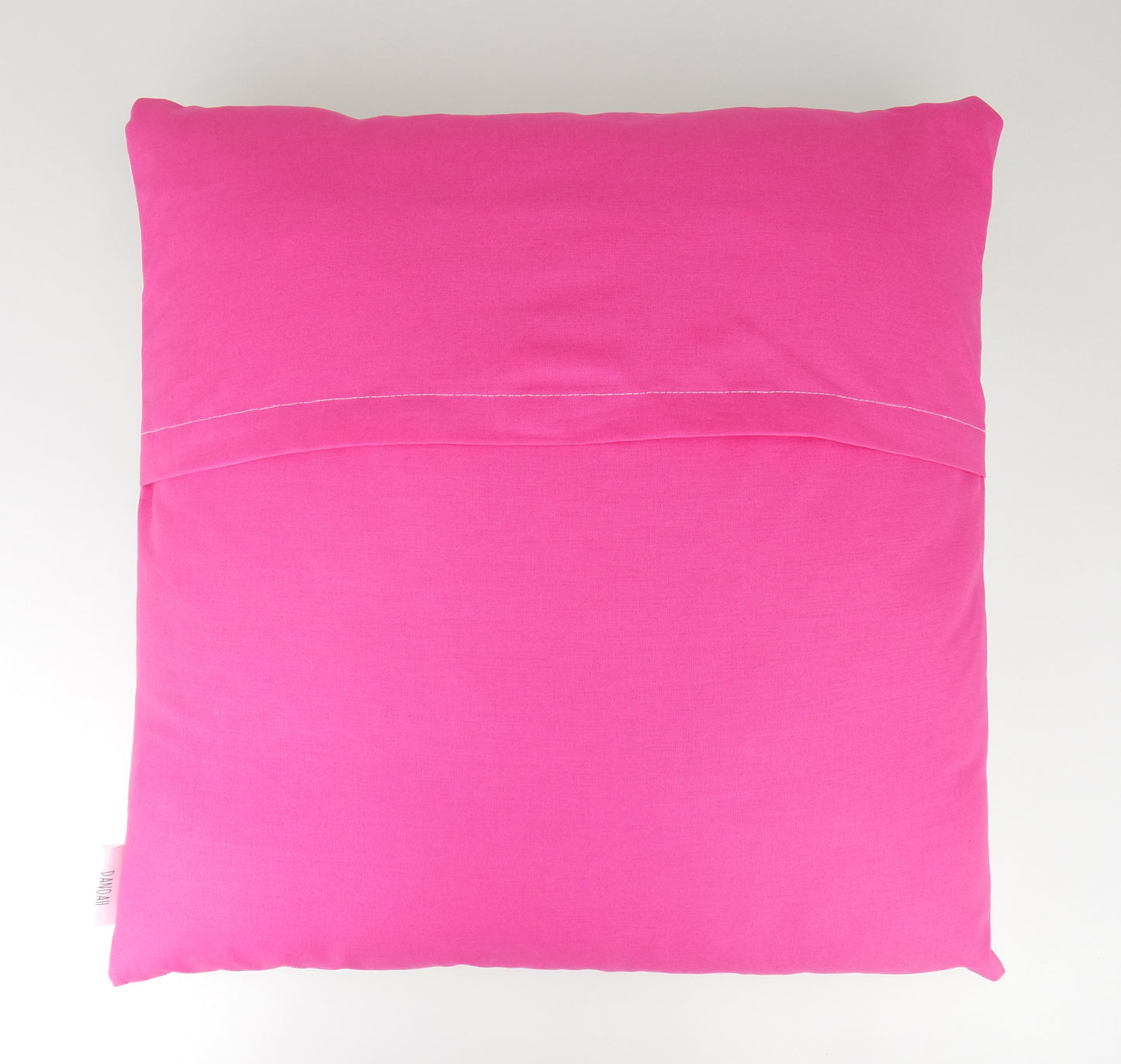 Bright Pink Feather Cushion Cover