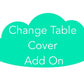 Change Table Cover ADD-ON to the Purple Boho Mermaid Collection