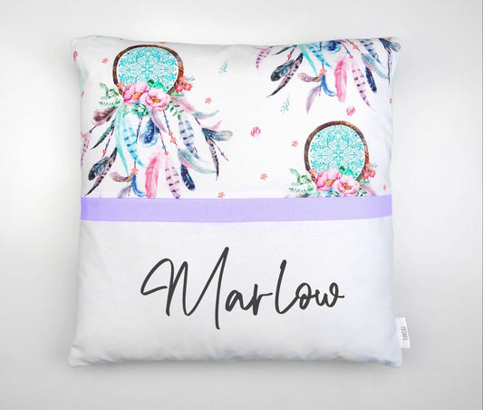 Pastel Purple Dreamcatcher Personalised Cushion Cover