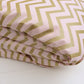 Cot Quilt / Doona Cover in Blush Pink & Gold Chevron