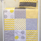 Yellow & Grey Patchwork Quilt