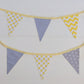 Yellow & Grey Bunting Flags