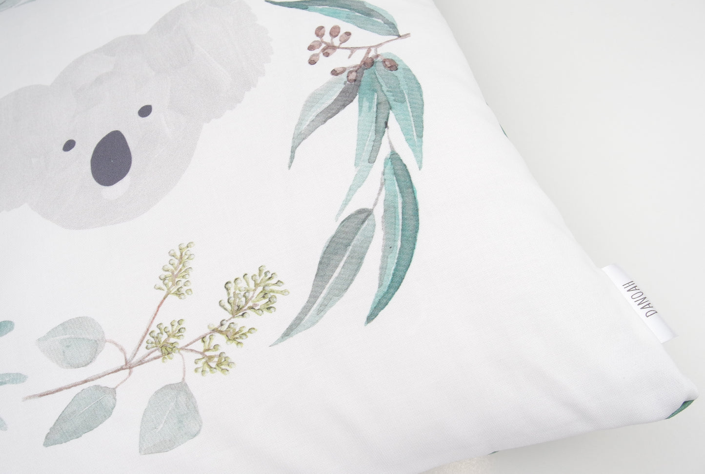 Australian Koala Wreath Cushion Cover (Sage Green)