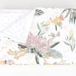 Australian Wildflower Minky Baby Blanket
