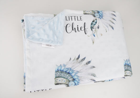 Little Chief Minky Baby Blanket