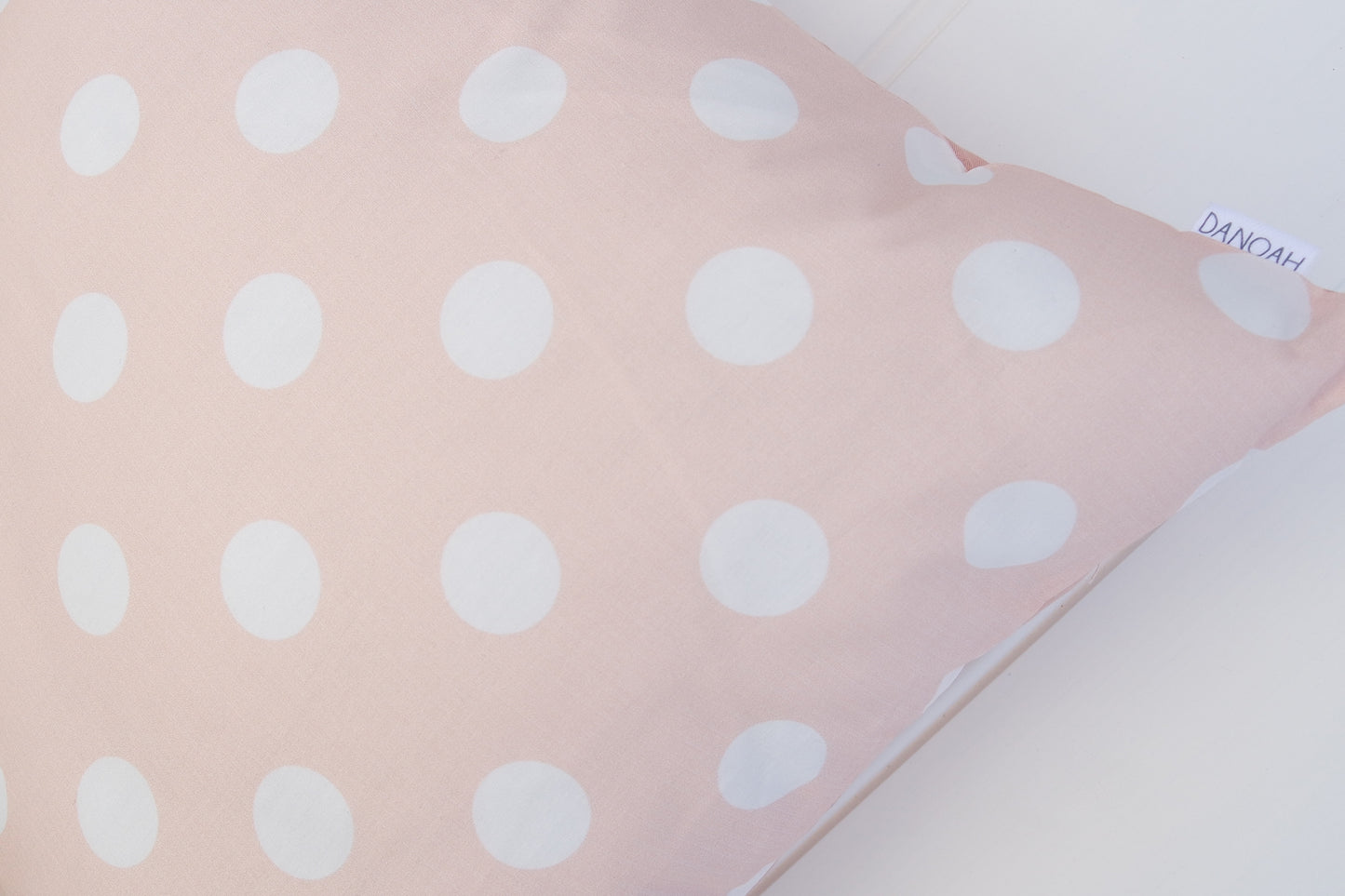 Pink Polka Dot Cushion Cover