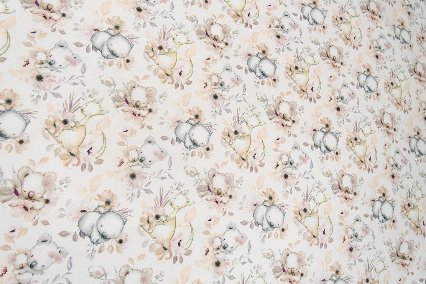 Fitted Cot Sheet ADD-ON to the Floral Australian Animal Collection