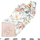 Personalised Deluxe Minky Dot Blanket - "Vintage Floral"