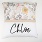 Vintage Floral Personalised Cushion Cover