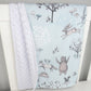 Tortoise and the Hare Minky Baby Blanket's - BLUE