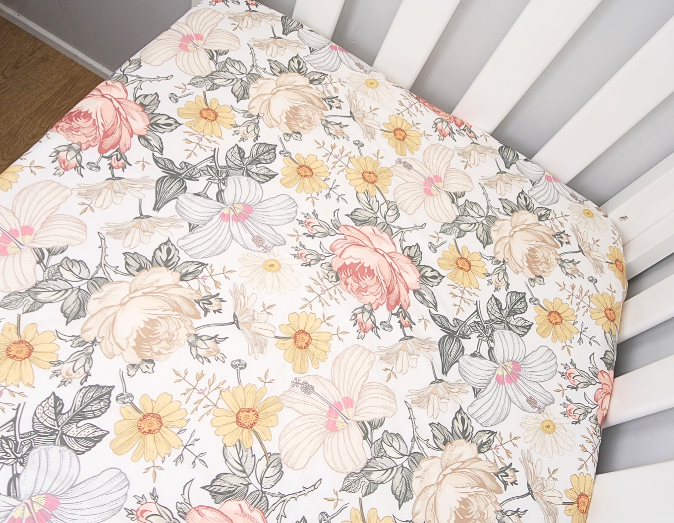Floral sales bassinet sheet