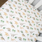 100% Cotton Cot/Bassinet Fitted Sheet or Change Table Cover - Lazy Dinosaur