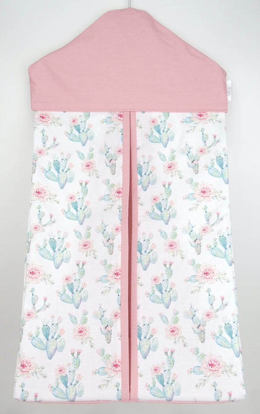 Pink Floral Cactus Nappy Stacker
