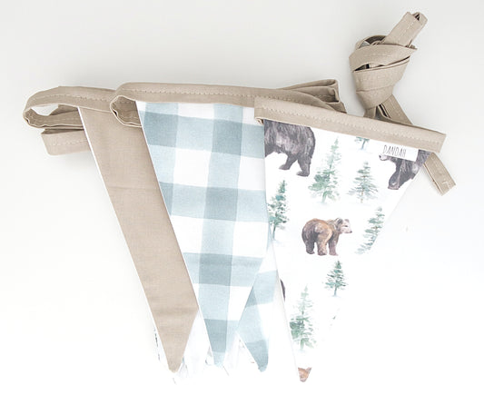 Bear In The Woods Bunting Flags