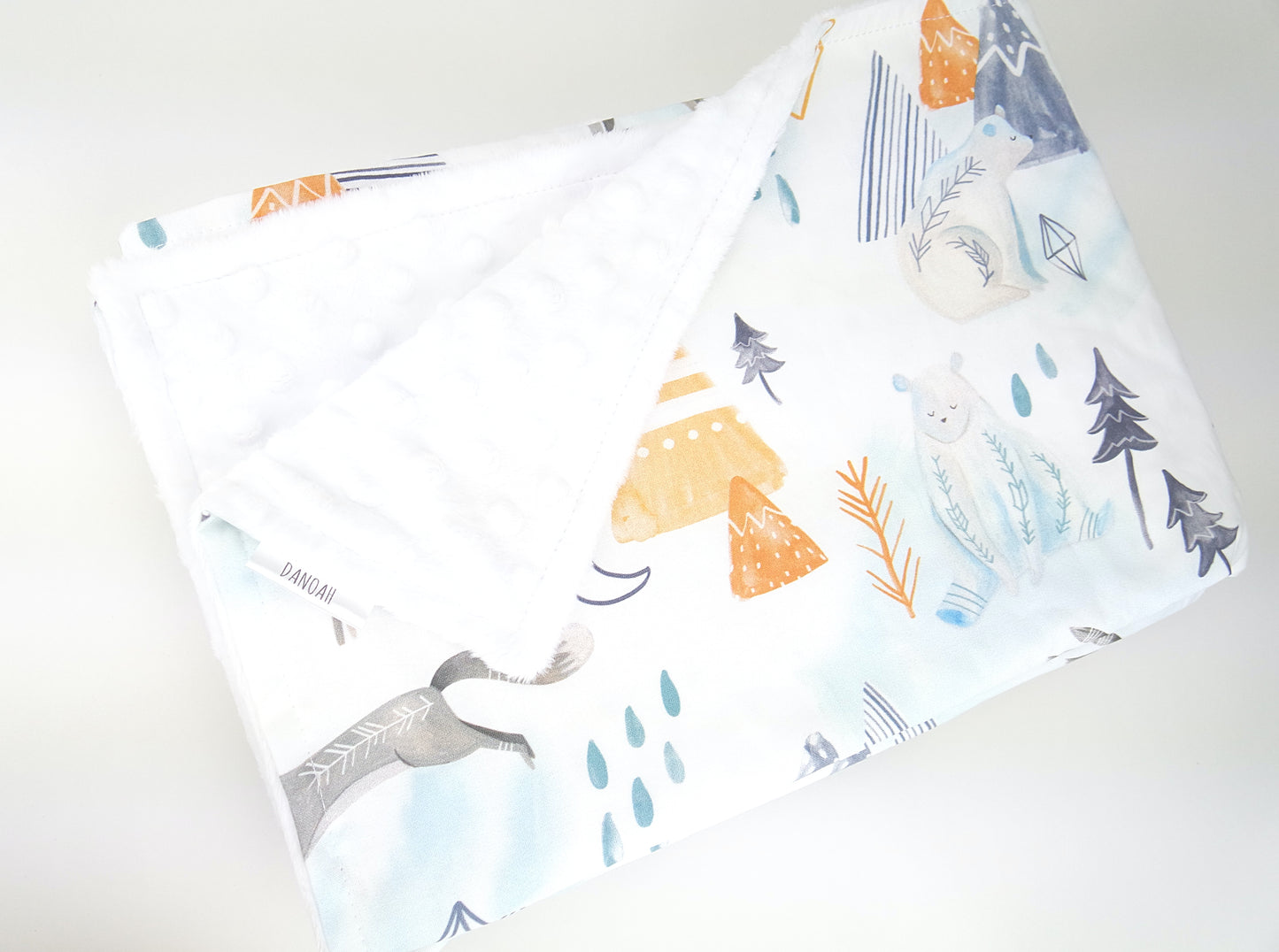 Arctic Adventure Minky Baby Blanket