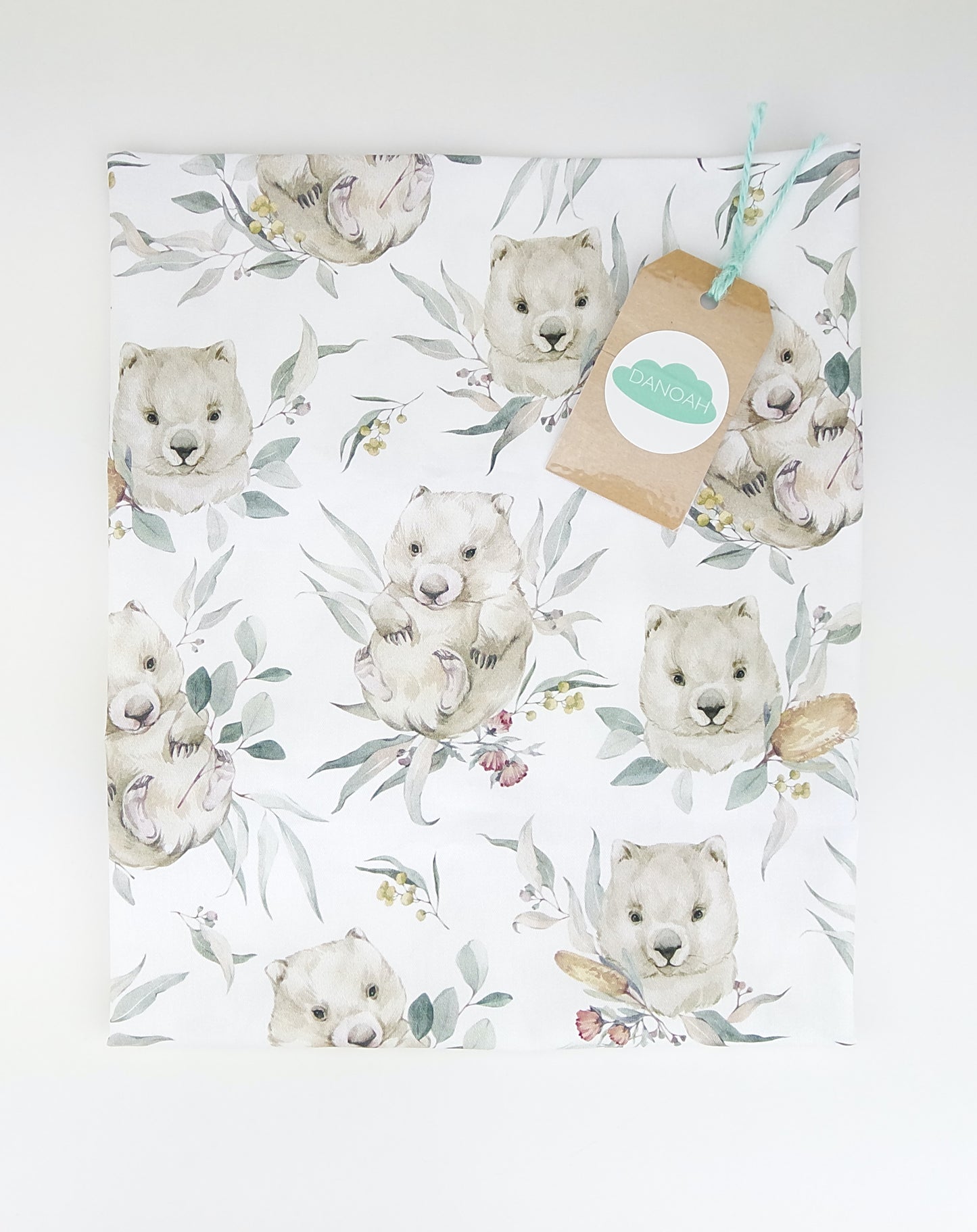 Willy the Wombat Fitted Cot Sheet