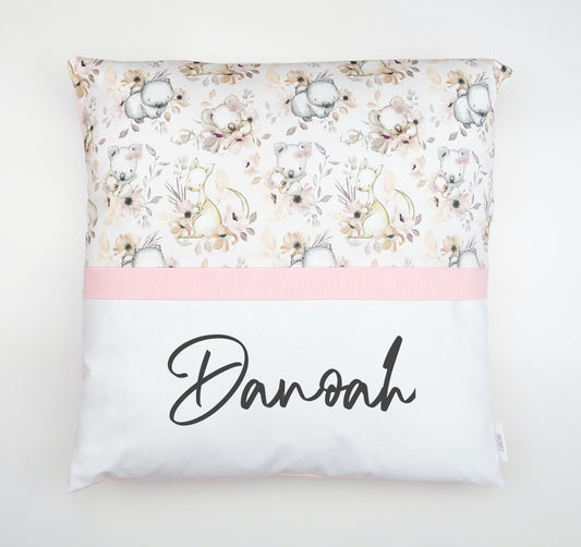 Floral Australian Animal Personalised Cushion Cover