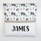 Bear In The Woods Personalised Cushion Cover