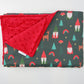 50% off Gnomie Rainbow Christmas Minky Baby Blanket (Green)