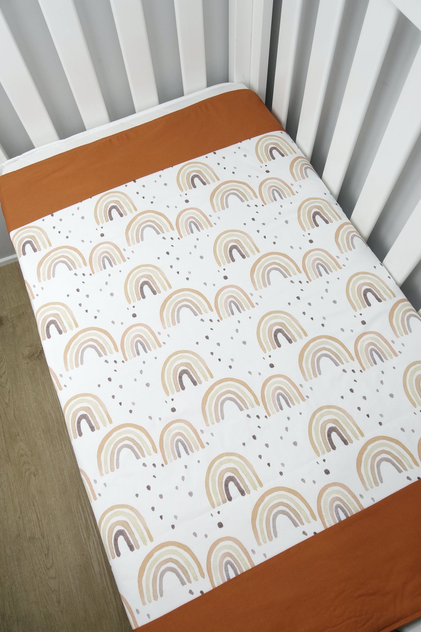 Rusty Rainbow Cot Quilt