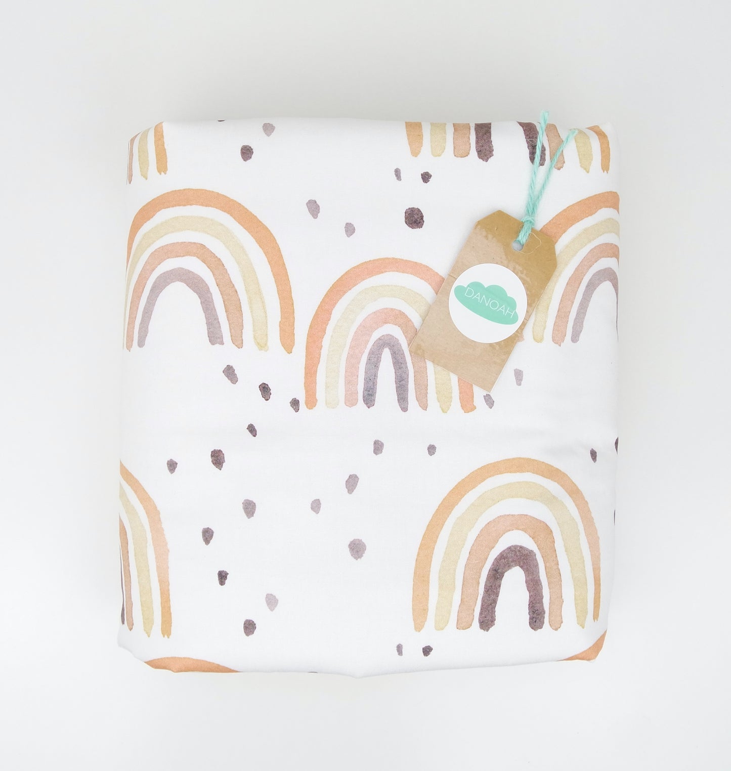 Rusty Rainbow Fitted Cot Sheet